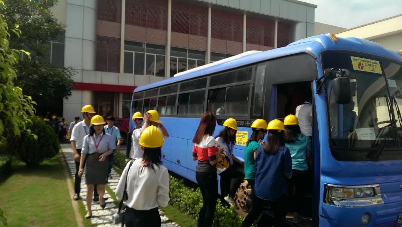 Sinh viên Khoa QTKD tại nhà máy AJinomoto