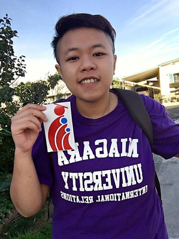 Bạn Nguyễn Phạm Anh Quý tại trường Đại học Niagara tháng 9/2015