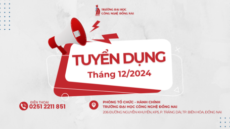 THÔNG BÁO TUYỂN DỤNG THÁNG 12/2024