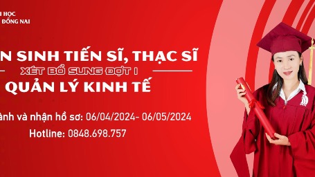 THÔNG BÁO TUYỂN SINH TRÌNH ĐỘ THẠC SĨ ĐỢT 1 NĂM 2024