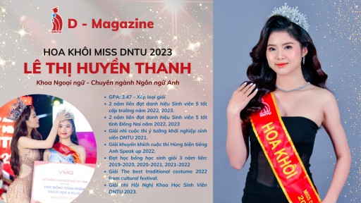 D - Magazine (ep.16): LÊ THỊ HUYÊN THANH - HOA KHÔI MIISS DNTU 2023 "Không có áp lực thì không có động lực"