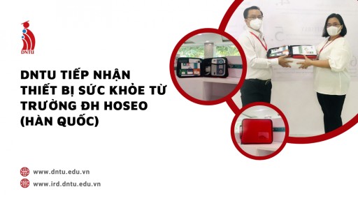 DNTU tiếp nhận thiết bị sức khỏe từ trường Đại học Hoseo (Hàn Quốc)