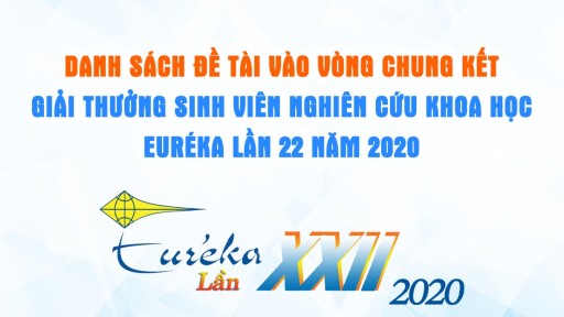 Sinh viên DNTU vào Chung kết cuộc thi Giải thưởng khoa học Euréka 2020