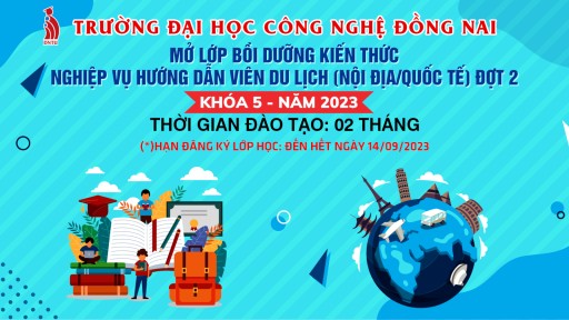 THÔNG BÁO TUYỂN SINH LỚP HƯỚNG DẪN VIÊN DU LỊCH - ĐỢT 2 NĂM 2023 (Khóa 5)