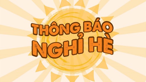 Thông báo về việc nghỉ hè năm học 2019-2020