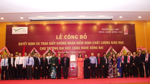 Trường Đại học Công Nghệ Đồng Nai công bố đạt chuẩn chất lượng giáo dục đạt tỷ lệ 83.6%