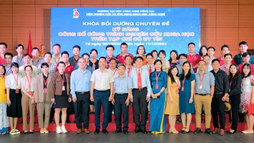 Trường Đại học Công nghệ Đồng Nai tổ chức khóa bồi dưỡng với chủ đề "Kỹ năng công bố công trình nghiên cứu khoa học trên tạp chí có uy tín"