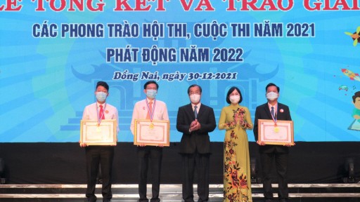 Trường Đại học Công nghệ Đồng Nai vinh dự nhận giải thưởng cao tại Lễ tổng kết và trao giải Hội thi, cuộc thi năm 2021 và phát động năm 2022