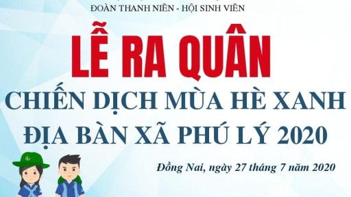 Tuổi trẻ Đại học Công nghệ Đồng Nai ra quân chiến dịch Mùa hè xanh 2020