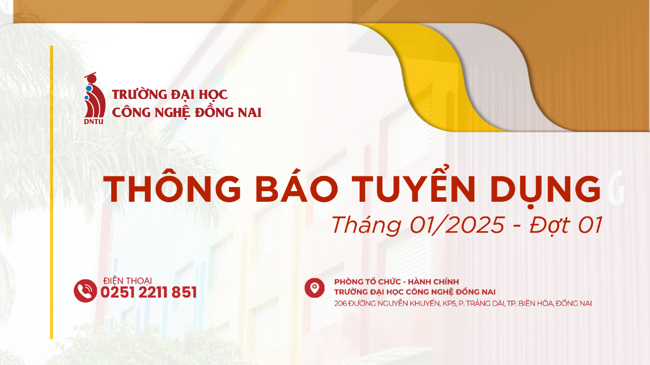 Thông báo Tuyển dụng tháng 01/2025 - đợt 01