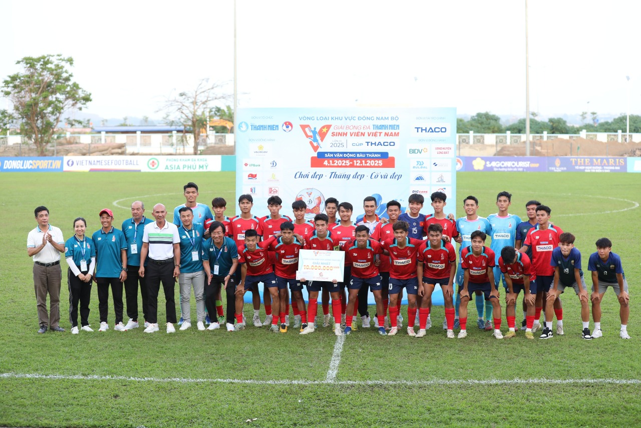 Hành trình đầy cảm xúc của DNTU FC tại Giải bóng đá TNSV Thaco Cup 2025