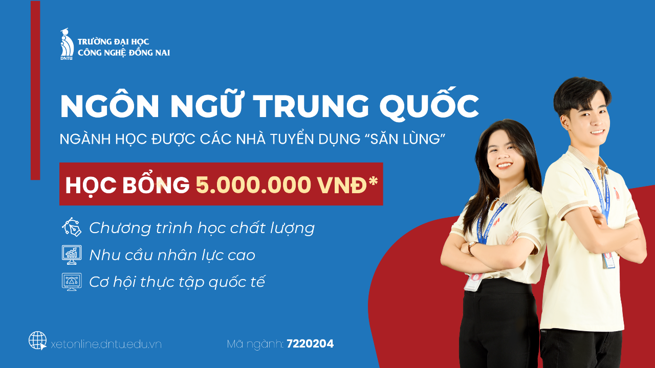 Học ngôn ngữ Trung Quốc tại DNTU - Hiểu tiếng Hoa, hoạ chữ Hoa