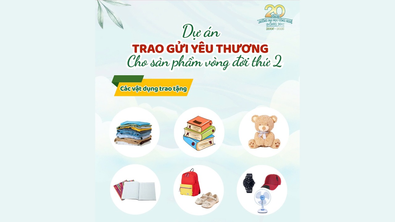 Cùng chung tay tham gia dự án “Trao gửi yêu thương” - Gửi vật dụng nhỏ, trao giá trị lớn