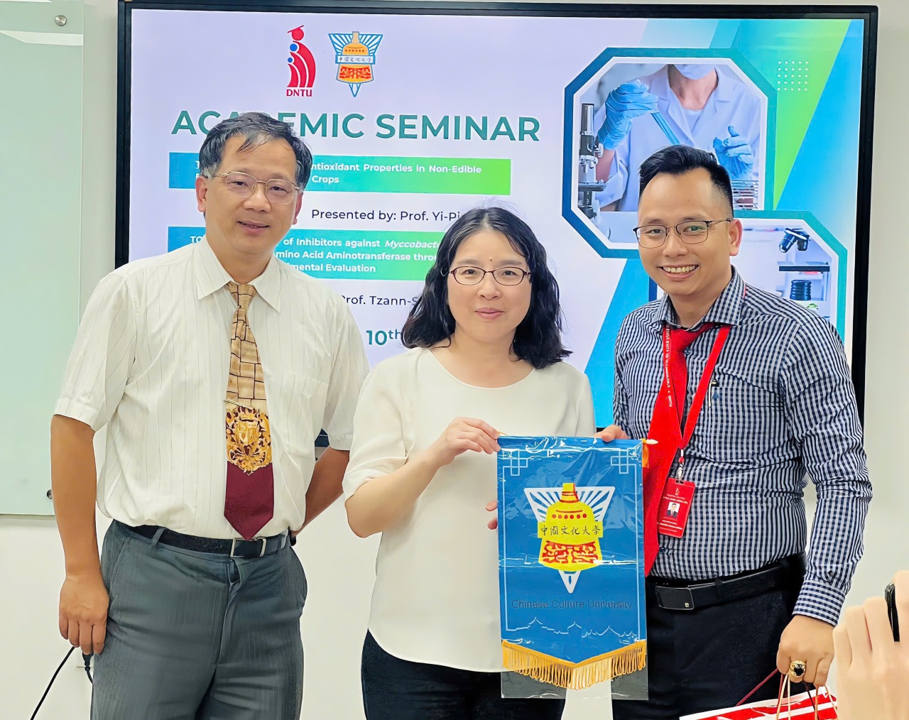 Khoa Công nghệ DNTU chào đón hai Giáo sư đến từ Đại học Văn hóa Trung Hoa (CCU), Đài Loan trong khuôn khổ chương trình “International Visiting Lecturer Exchance Program - Giảng viên thỉnh giảng quốc tế”