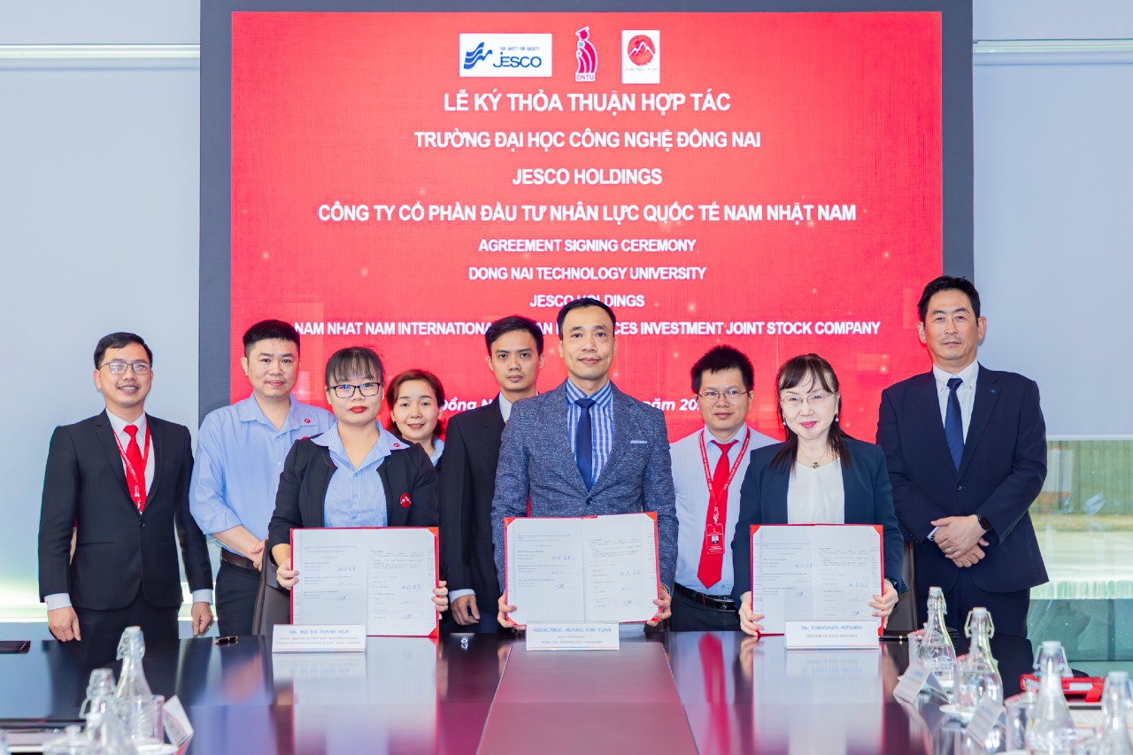 DNTU ký kết thỏa thuận hợp tác với Tập đoàn JESCO Holdings (Nhật Bản) và Công ty Cổ phần Đầu tư Nhân lực Quốc tế Nam Nhật Nam - Mở rộng cơ hội nghề nghiệp quốc tế cho sinh viên