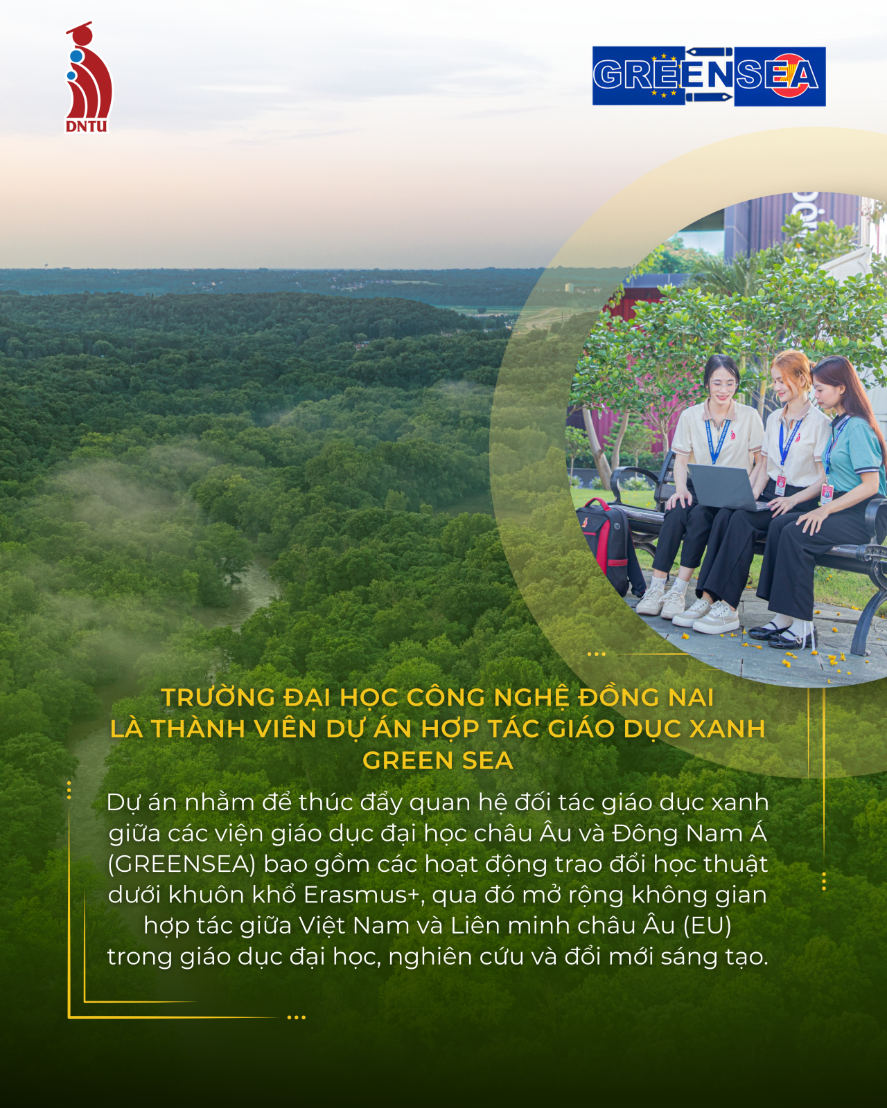 DNTU mở rộng hợp tác quốc tế về giáo dục xanh cùng dự án GREEN SEA