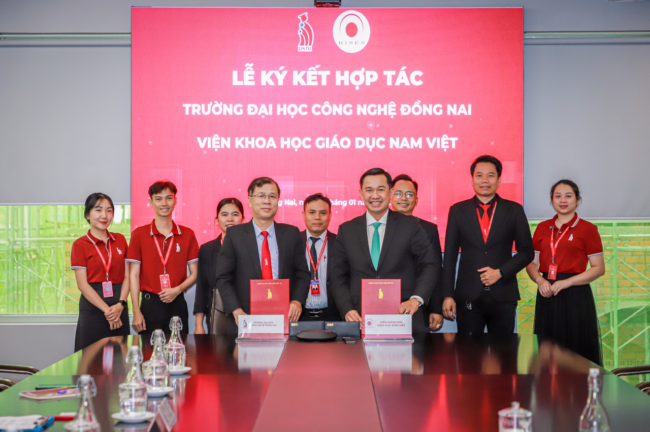 Trường Đại học Công nghệ Đồng Nai ký kết hợp tác với Viện Khoa học Giáo dục Nam Việt, mở rộng hệ sinh thái đào tạo và phát triển nguồn nhân lực