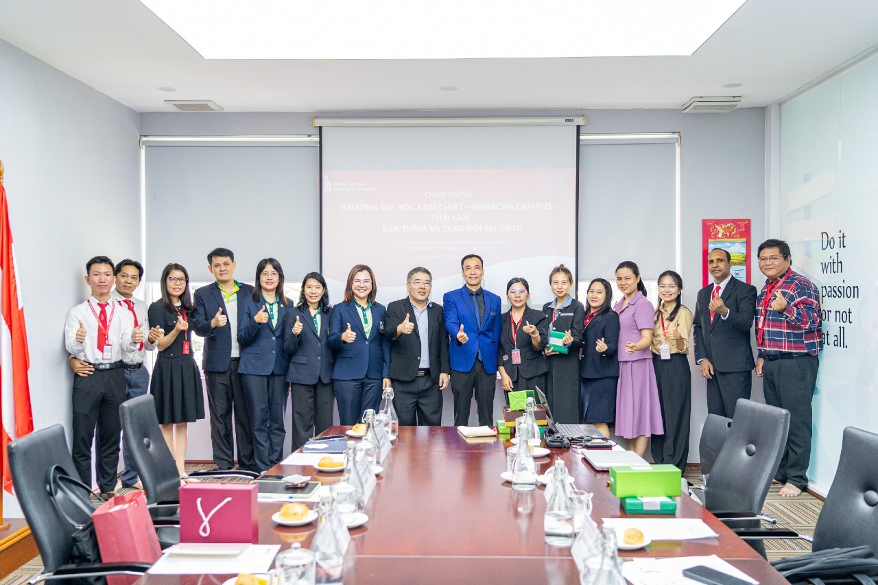 DNTU đón tiếp và làm việc cùng Trường Đại học Kasetsart - Cơ sở Sriracha, Thái Lan