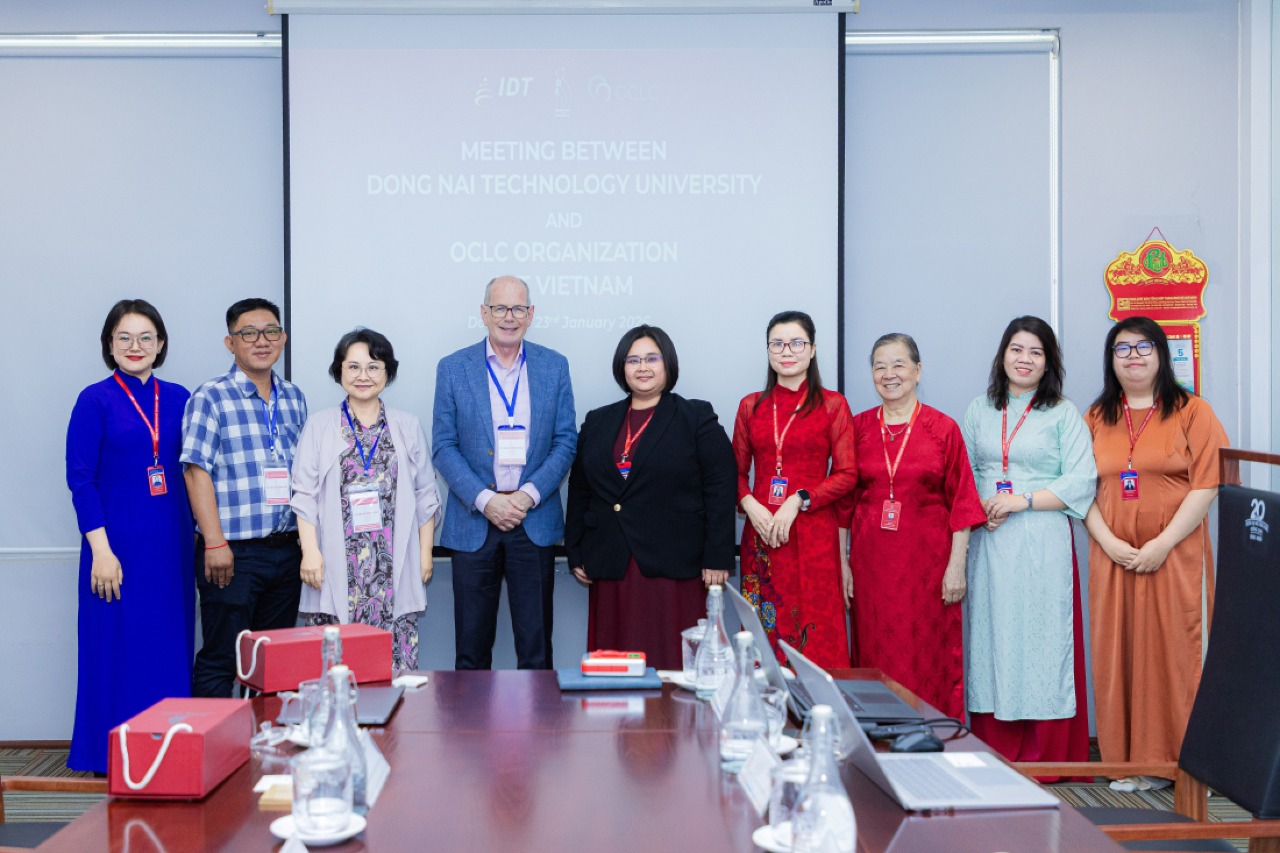 Trường Đại học Công nghệ Đồng Nai làm việc với Tổ chức OCLC và Công ty IDT: Thúc đẩy hợp tác quốc tế và chuyển đổi số thư viện