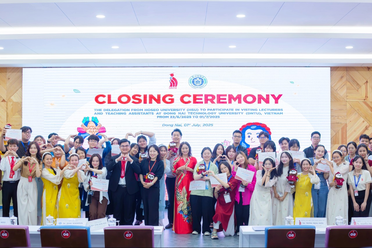 DNTU tổ chức Lễ bế mạc chương trình Visiting Lecturer và Teaching Assistant với đoàn sinh viên Trường Đại học Hoseo, Hàn Quốc.