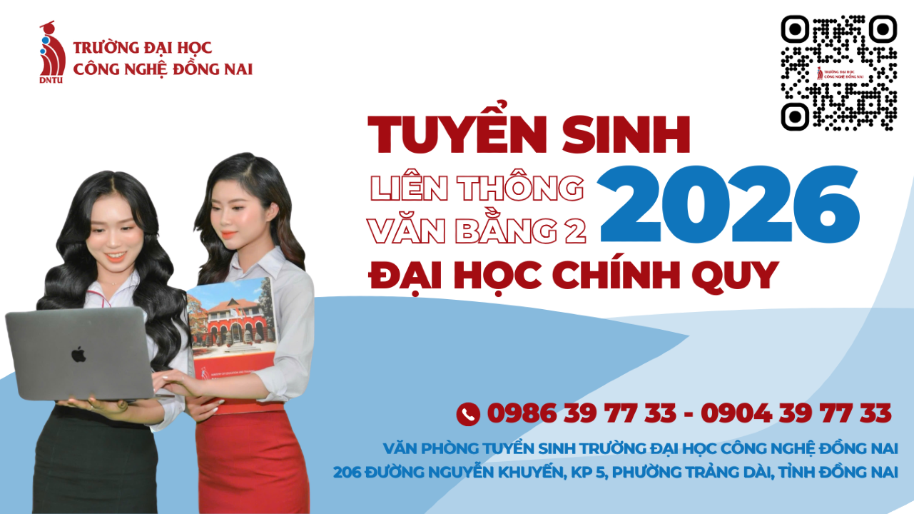 THÔNG BÁO TUYỂN SINH LIÊN THÔNG - VĂN BẰNG 2 ĐẠI HỌC CHÍNH QUY NĂM 2026
