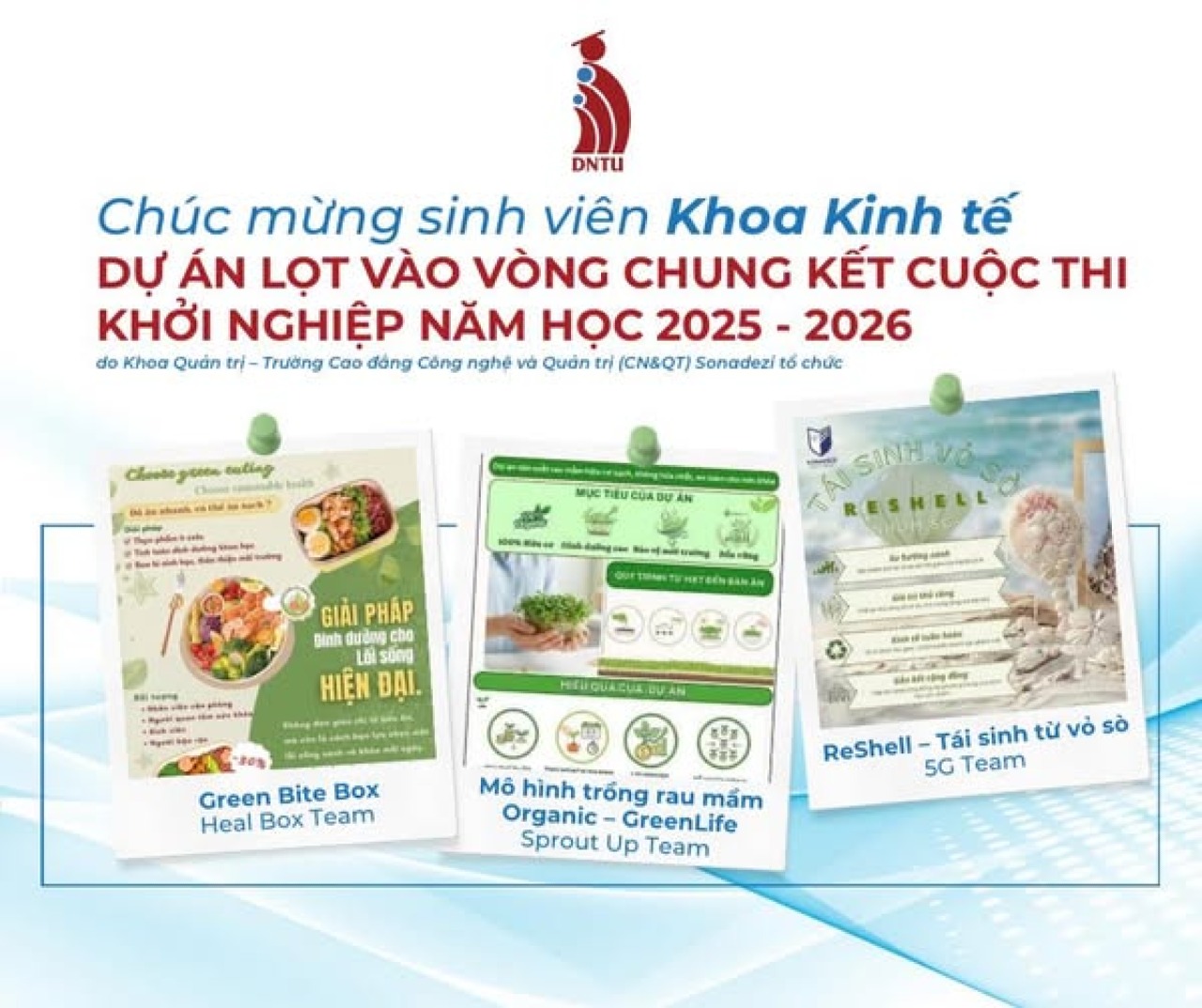 Sinh viên Khoa Kinh tế, DNTU bứt phá sáng tạo – Sẵn sàng chinh phục sân chơi khởi nghiệp