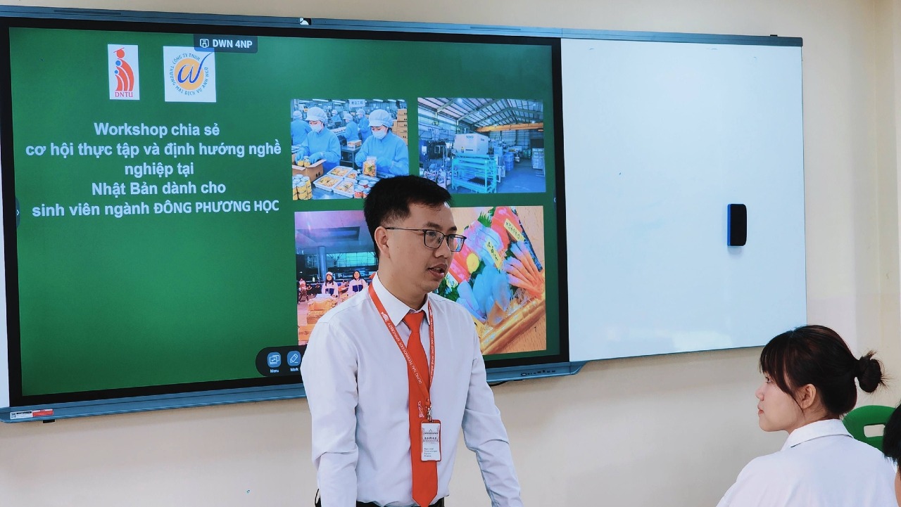 Hội thảo chia sẻ cơ hội thực tập và định hướng nghề nghiệp tại Nhật Bản cho sinh viên Đông phương học DNTU