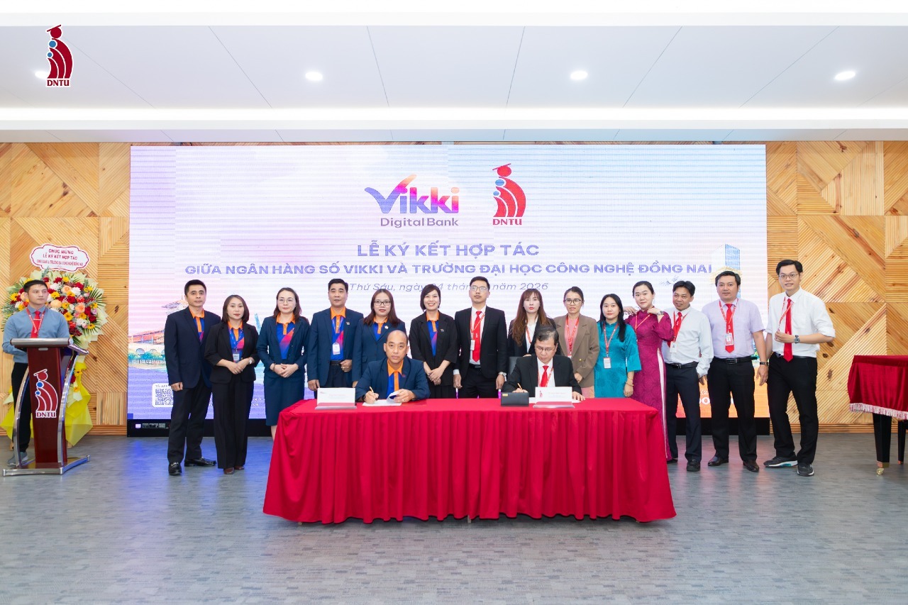 DNTU tăng cường hợp tác với Vikki Bank trong đào tạo nguồn nhân lực tài chính – ngân hàng