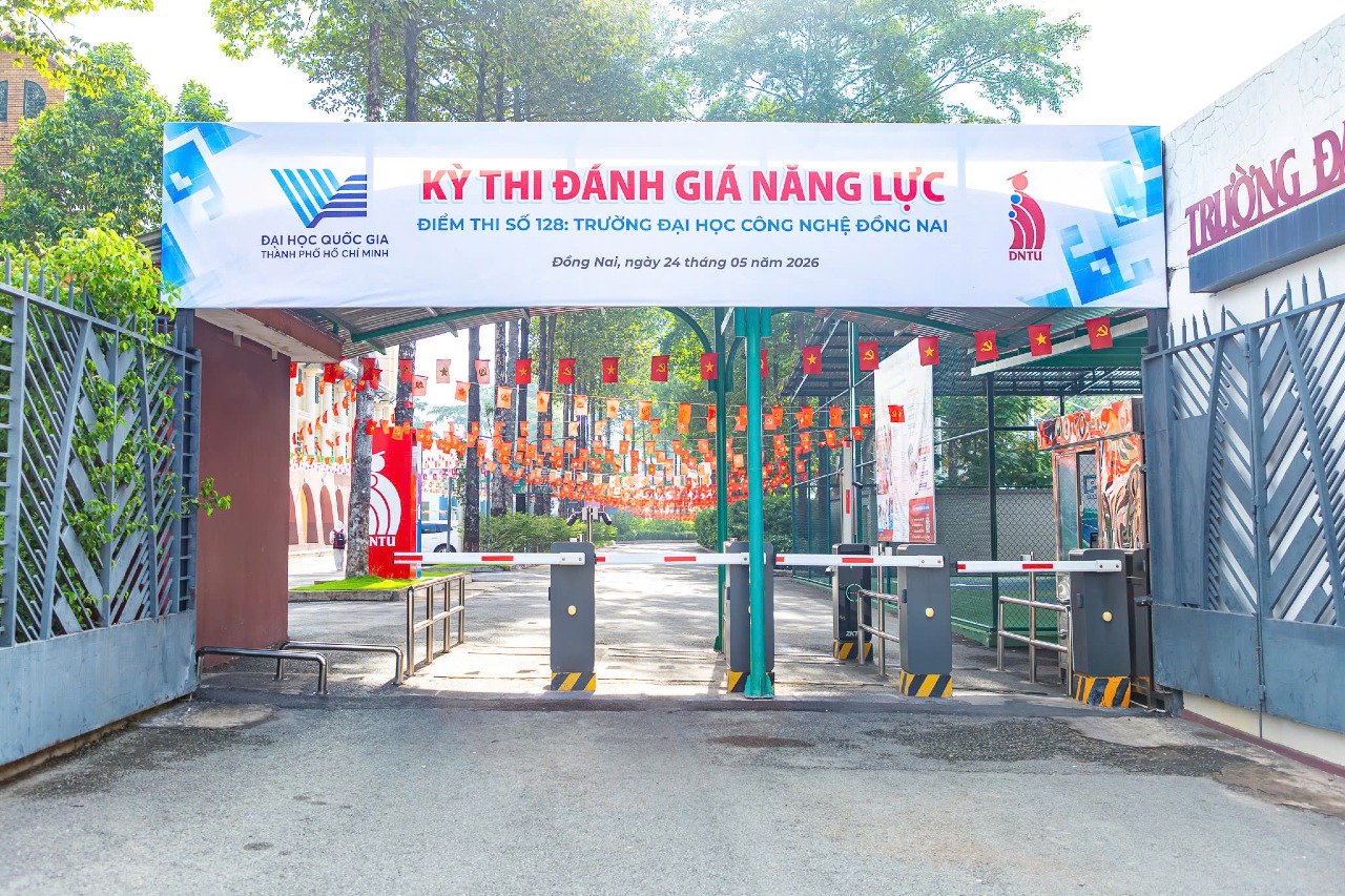 Hơn 3.000 thí sinh tham dự Kỳ thi Đánh giá năng lực ĐHQG-HCM đợt 2 năm 2026 tại Điểm thi 128 – DNTU