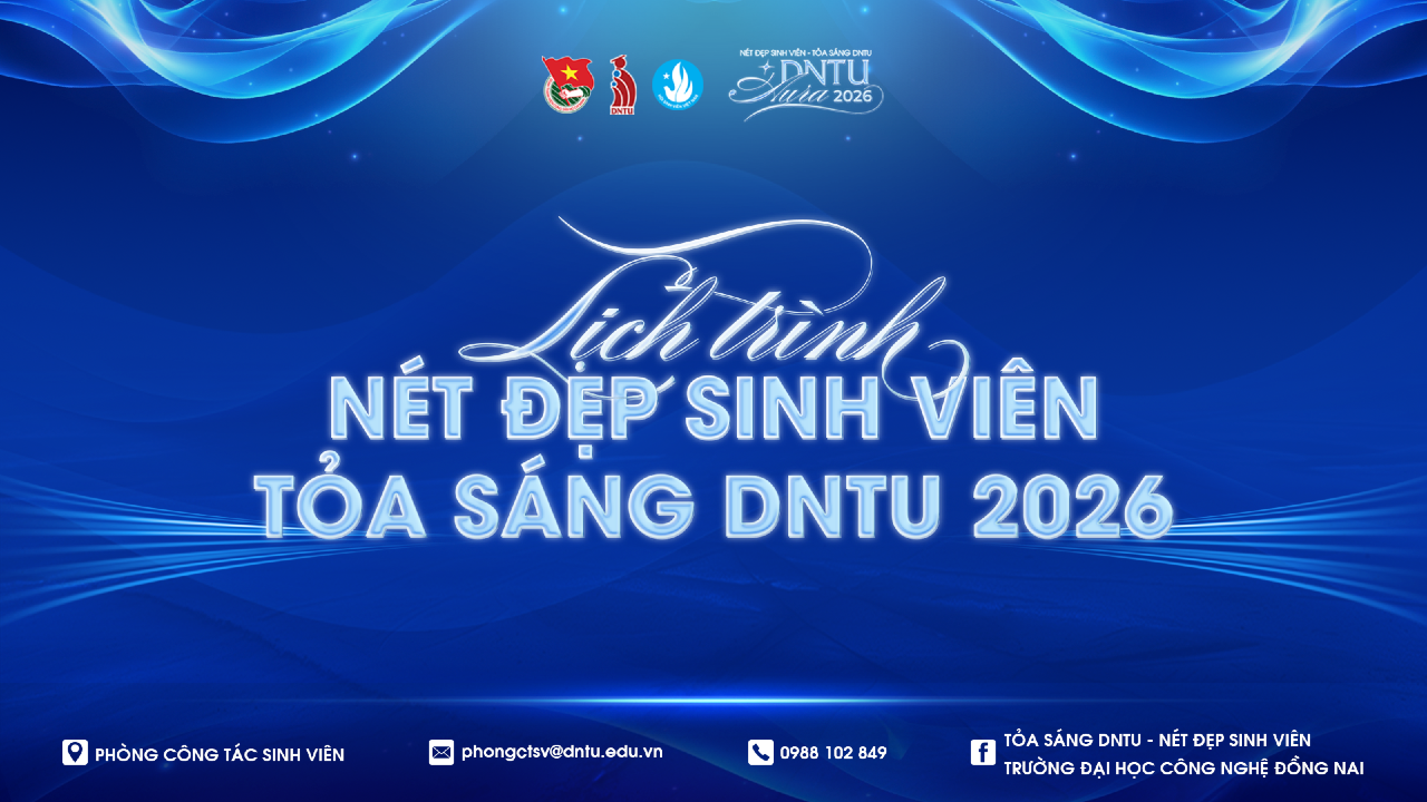 DNTU AURA 2026: Công bố lịch trình hành trình tìm kiếm nam vương và hoa khôi DNTU 