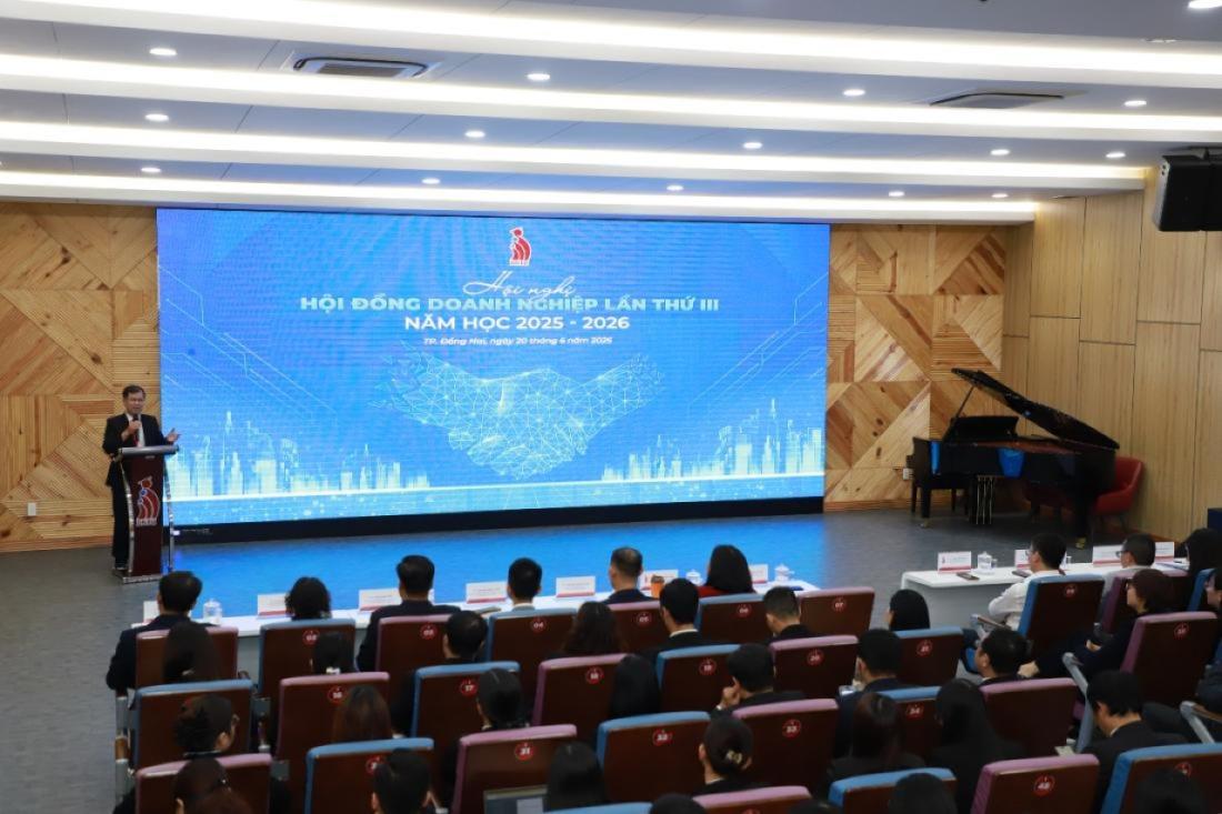 Hội nghị Hội đồng Doanh nghiệp DNTU lần thứ III, năm học 2025 – 2026: Tăng cường kết nối Nhà trường và doanh nghiệp