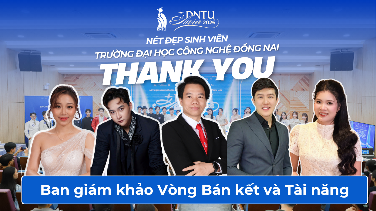 DNTU Aura 2026 trân trọng cảm ơn Hội đồng Ban Giám khảo Vòng Bán kết và Tài năng