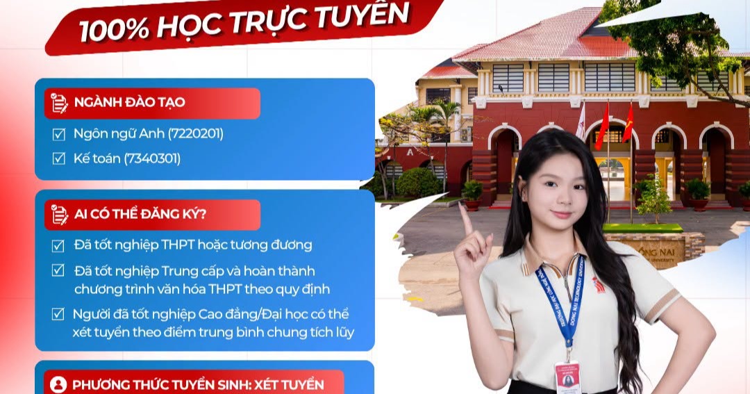 [DNTU] TUYỂN SINH ĐẠI HỌC TỪ XA 2026: NÂNG TẦM BẰNG CẤP – TỐI ƯU THỜI GIAN