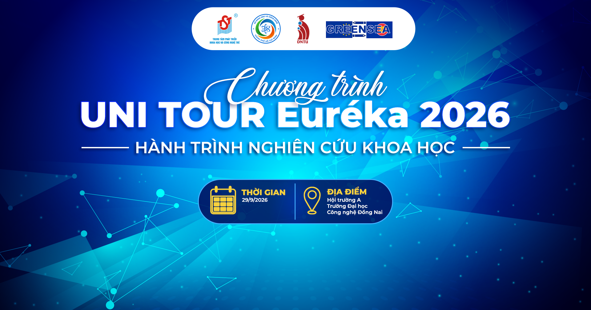 Uni Tour Euréka 2026 - Hành trình nghiên cứu khoa học đến với sinh viên DNTU