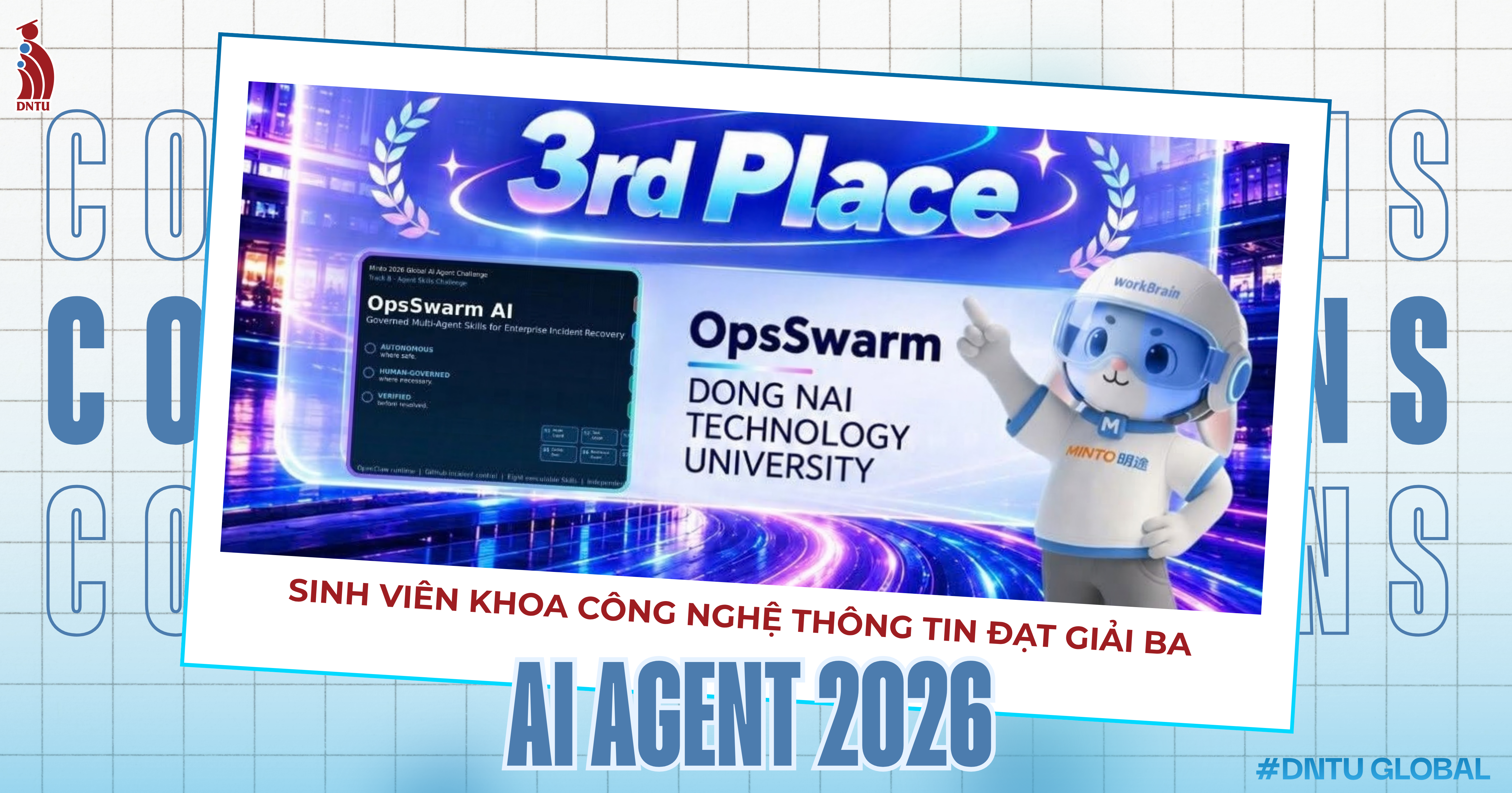 DNTU STRENGTHENS ITS INTERNATIONAL PRESENCE: IT STUDENTS WIN THIRD PRIZE AT THE 2026 AI AGENT COMPETITION