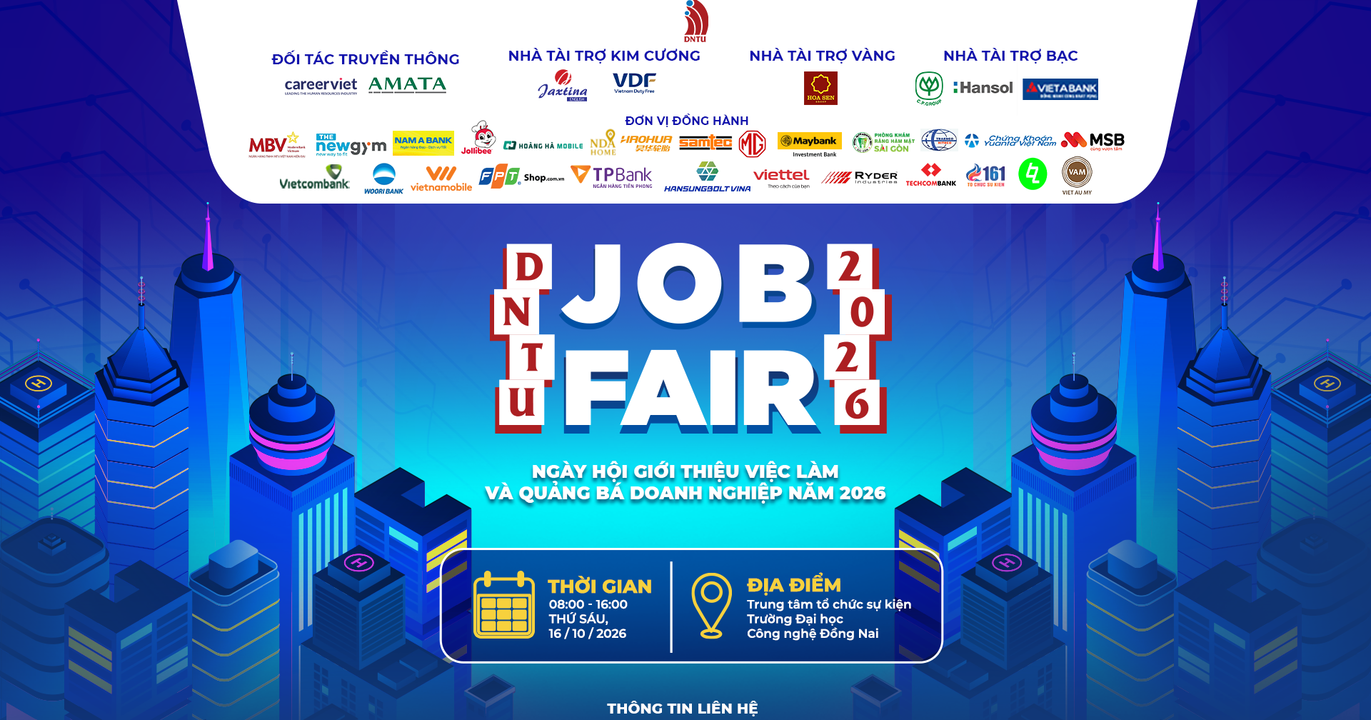 JOB FAIR 2026: KẾT NỐI DOANH NGHIỆP – ĐỒNG HÀNH CÙNG NGƯỜI HỌC